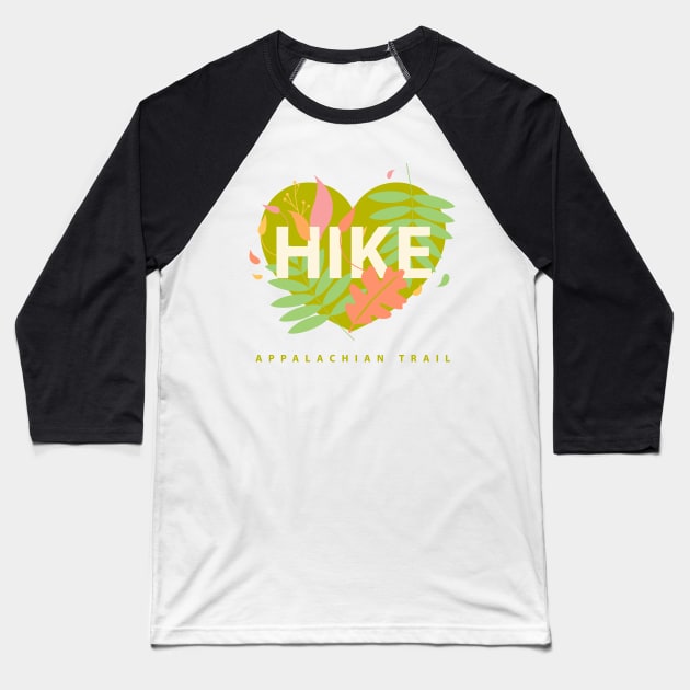 HIKE Appalachian Trail Baseball T-Shirt by Camp Happy Hour